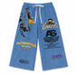 AlphaStyle Morda Long Shorts - Blue