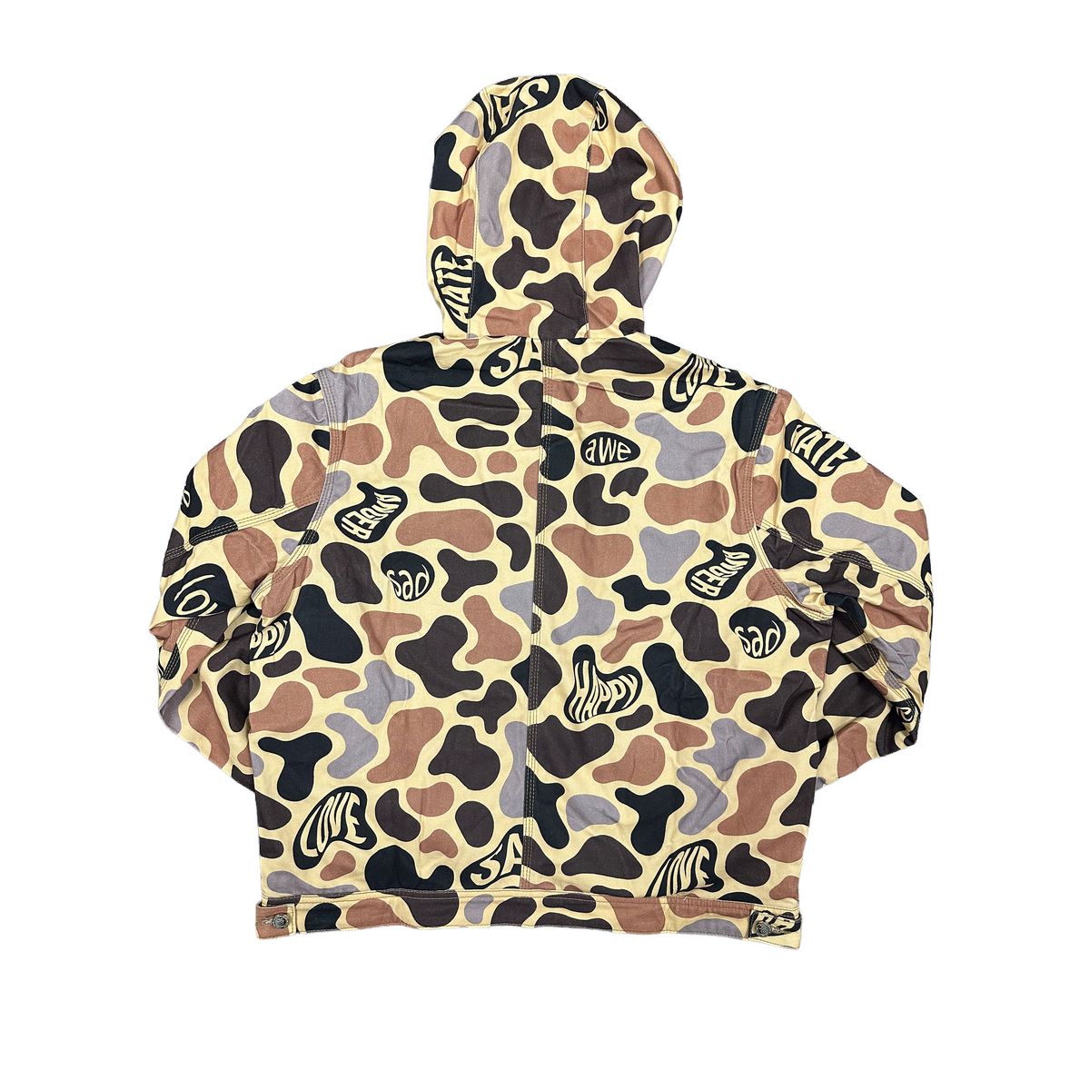 Mixed Emotion "Carpenter" Cream Zip Up Jacket
