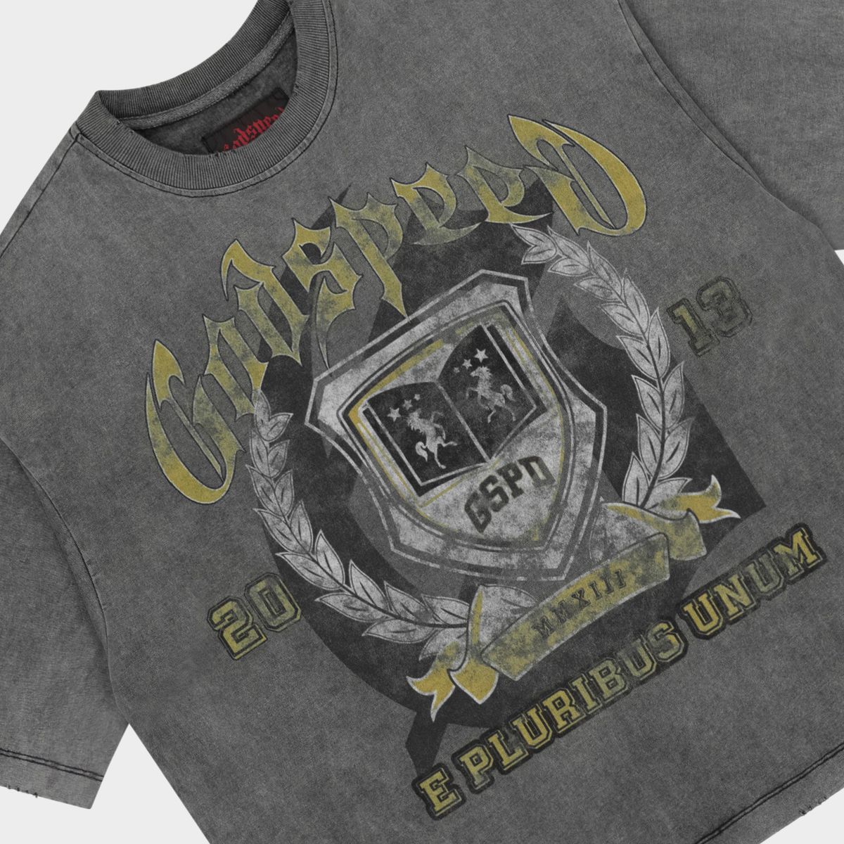 Godspeed GSPD Crest T-Shirt - Grey Wash