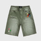 Homme + Femme "Iron Crest" Shorts - Green