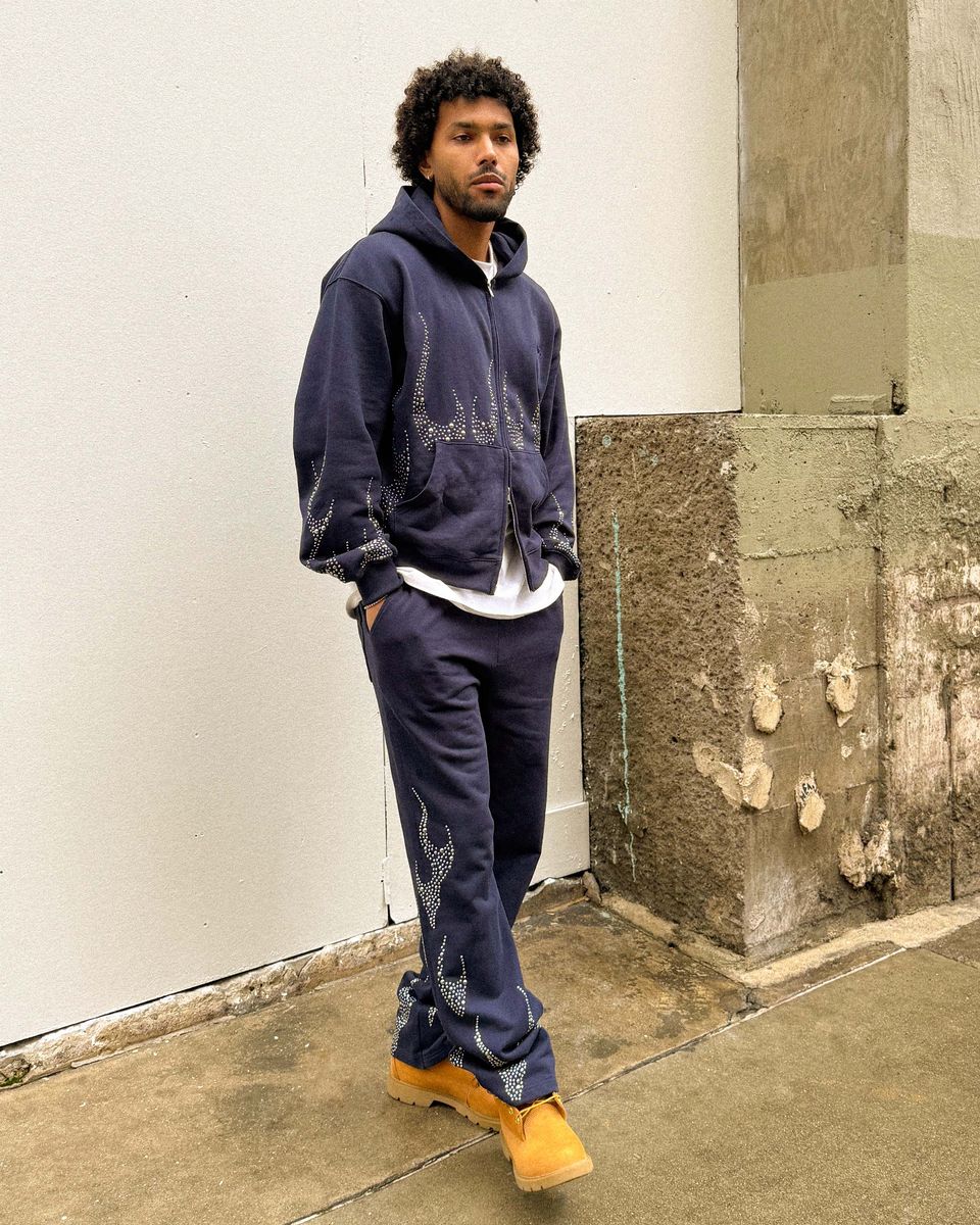 EPTM Metal Flame Pants - Navy (EP12443)