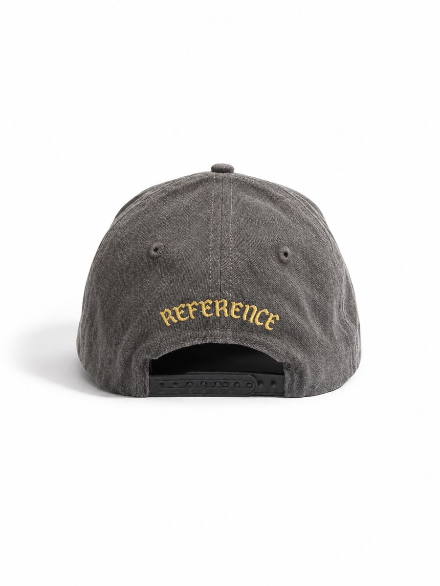 Reference "La Vida" Snapback Hat - Washed Gray (REF901)