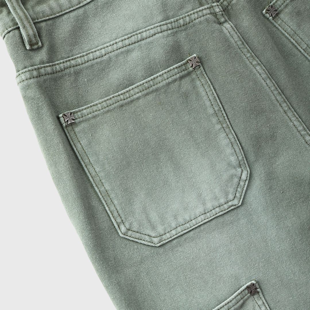 Homme + Femme "Iron Crest" Pants - Green