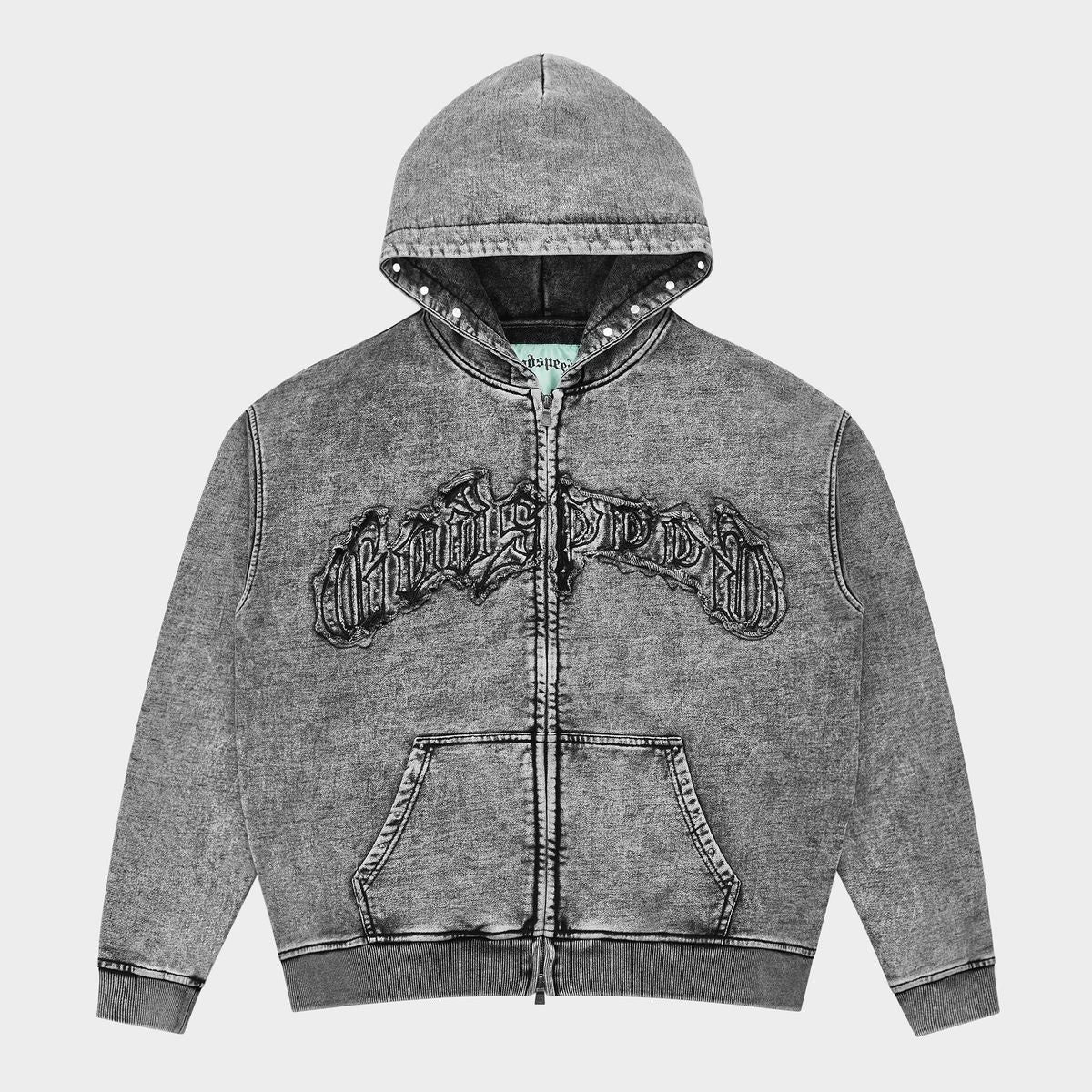 Godspeed Symmetric Studded Hoodie - Acid Wash