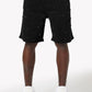 Guapi All Black Embellished Denim Shorts featuring intricate embellishments and stylish design for trendy summer wear