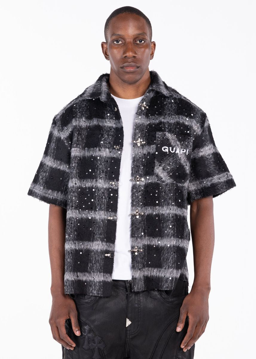 Guapi Obsidian Black Button Shirt