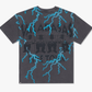 A grey Valabasas Light On T-shirt featuring minimalistic design with product code VLBS-VT4-1027