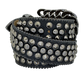 BB Simon Curb Chain Safa 2 Belt - Jet Hem (W25-JetHem-BF) - Stylish black belt with chain design