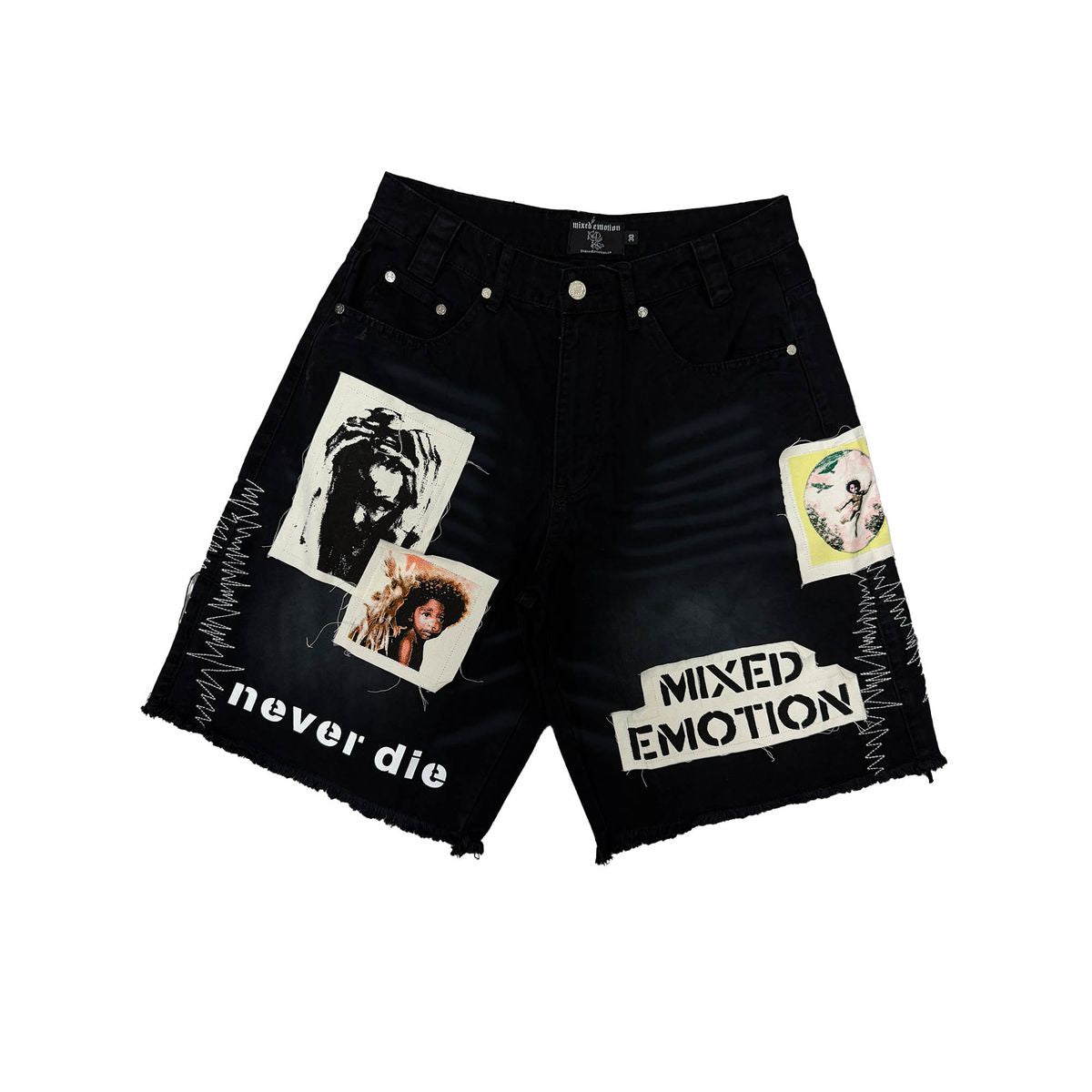 Mixed Emotion "Chaos" Carpenter Black Shorts