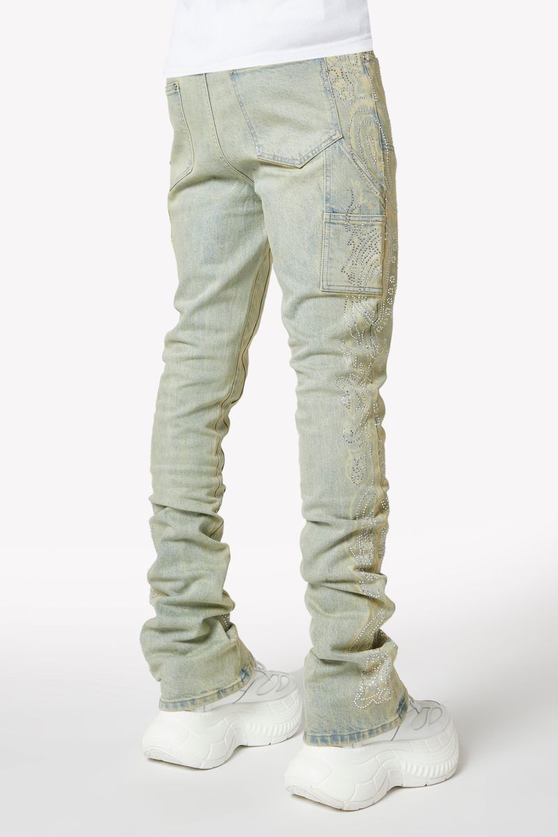 Guapi Vintage Paisley Denim Jeans