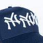 Reference "NY Multi" Snapback Hat - Navy (REF835)