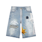 All Human "Kerosene" Shorts - Light Wash