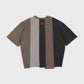 Homme + Femme "Reconstructed Varsity" Tee - Black/Multi