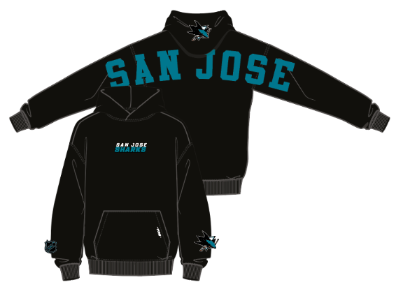 Pro Standard San Jose Sharks Wingspan Hoodie - Black (HSS567817-BLK)