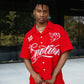 Stylish and sophisticated red button up shirt by Mixed Emotion Signature with a tailored fit and classic design