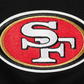 Black San Francisco 49ers Wingspan Hoodie with Pro Standard logo