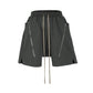 Undeveloped Zip Drawstring Grey Cargo Shorts