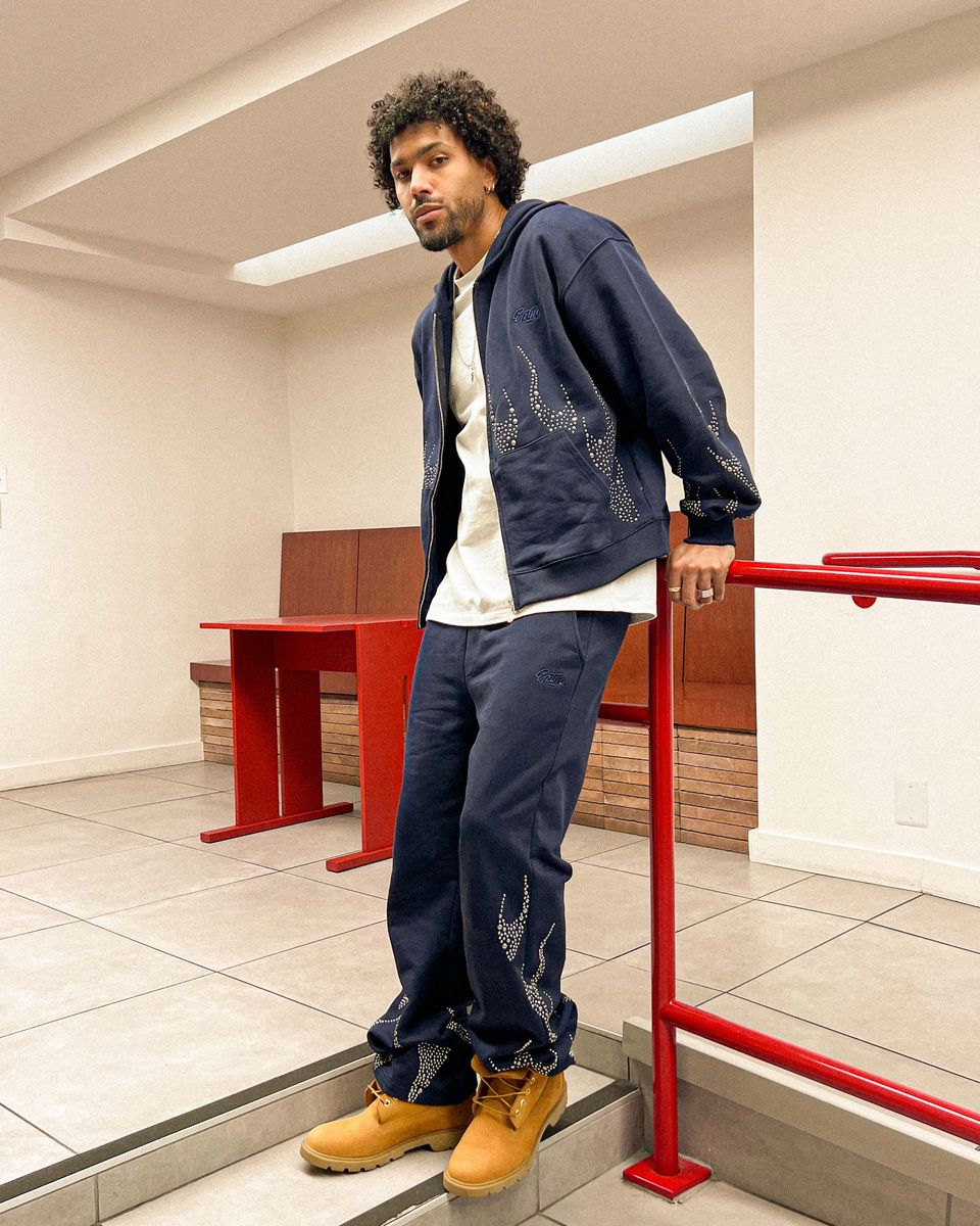 EPTM Metal Flame Zip Up Hoodie - Navy (EP12465)