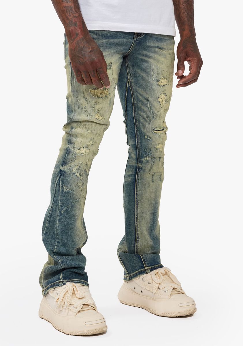 Valabasas "Vin" Dark Vintage Blue Flare Denim Jeans