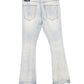 ANOM "Aura" Ice Blue Stacked Denim Jeans