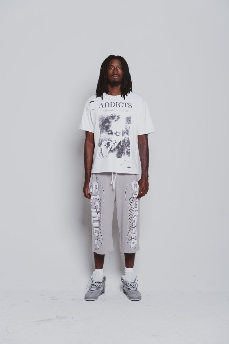 Addicts ATL "Varisty" Grey 3/4 Shorts