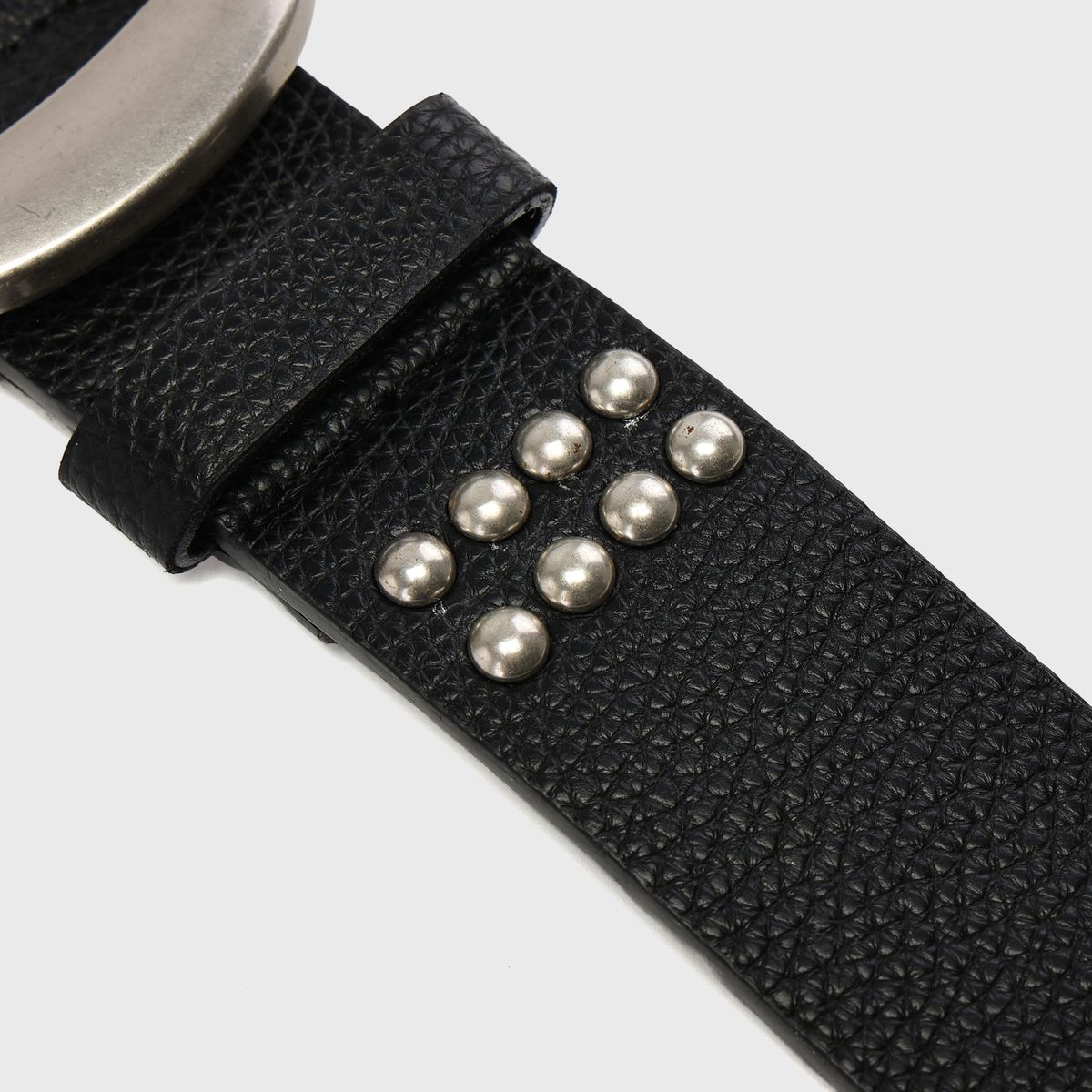 Homme + Femme "Iron Crest Classic" Belt - Black/Black