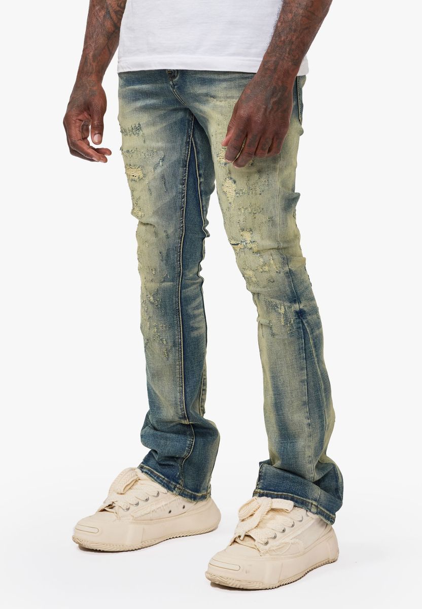 Valabasas "Vin" Dark Vintage Blue Flare Denim Jeans