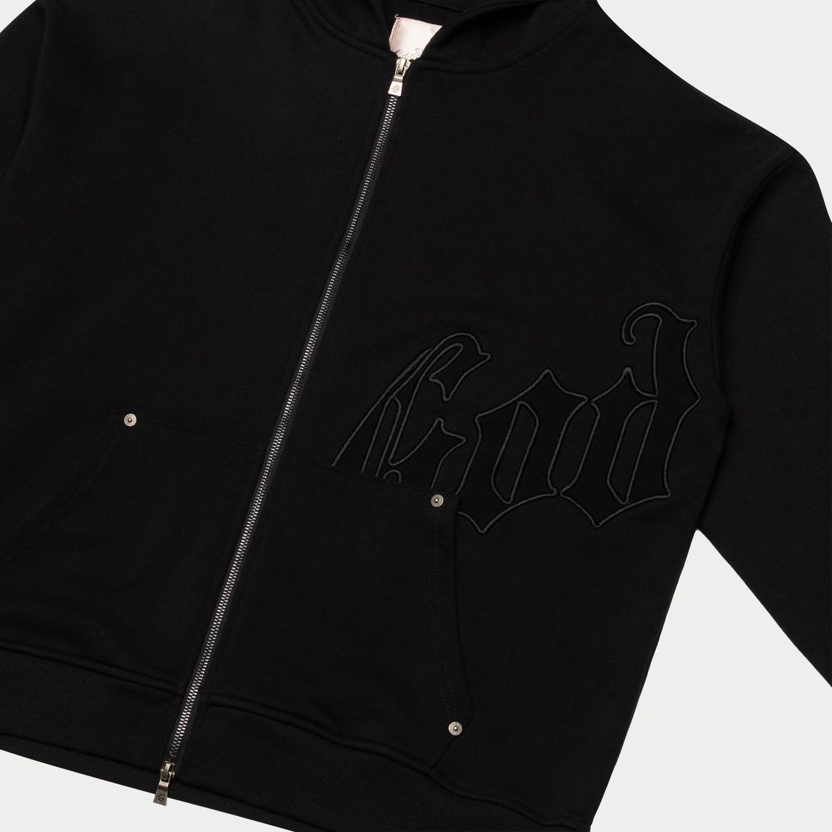 Godspeed OG Logo Zip Up Hoodie - Double Black