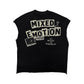 Mixed Emotion "Newspaper" Sleeveless Black Tee