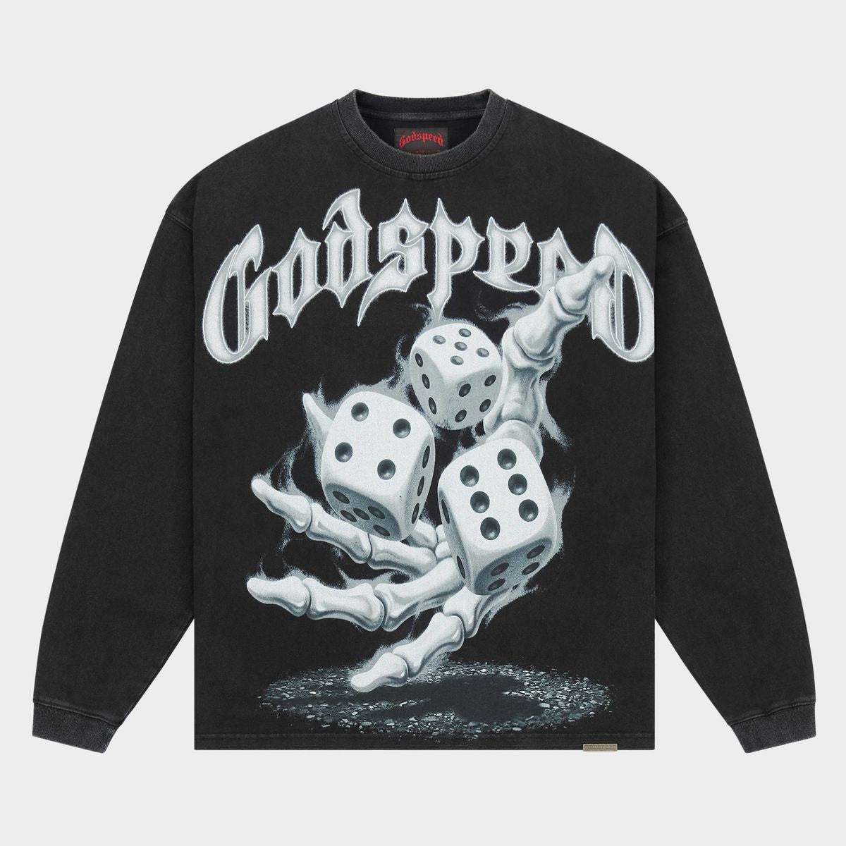 Godspeed No Risk, No Reward Long Sleeve - Black Wash