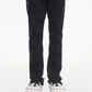 Valabasas "Show" Jet Black Stacked Flare Denim Jeans