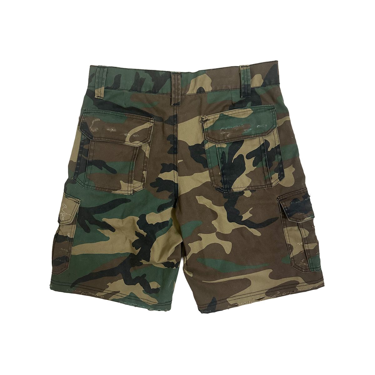 Detailed view of the Ace Camo Shorts showcasing unique camo design and casual style