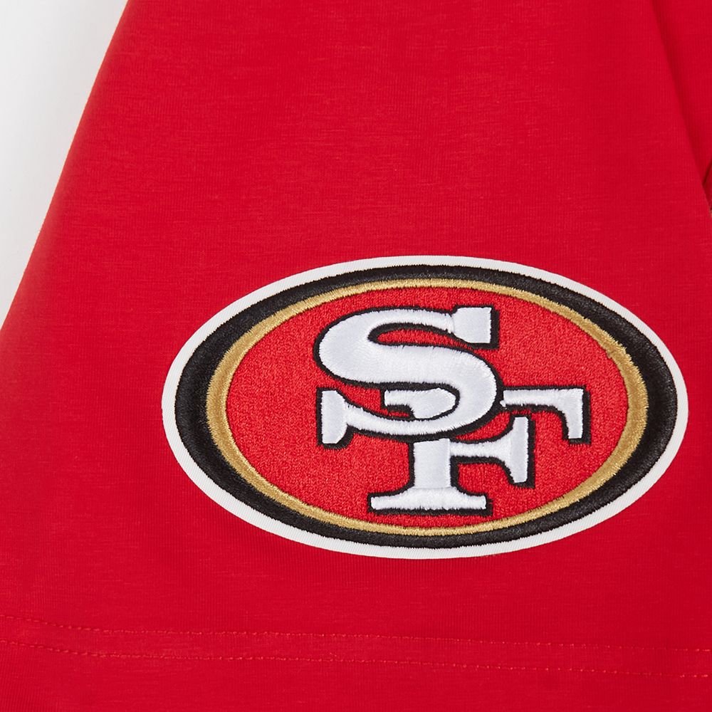 Red San Francisco 49ers Team Pennants Tee with prominent team logo and pennant graphics for bold team representation