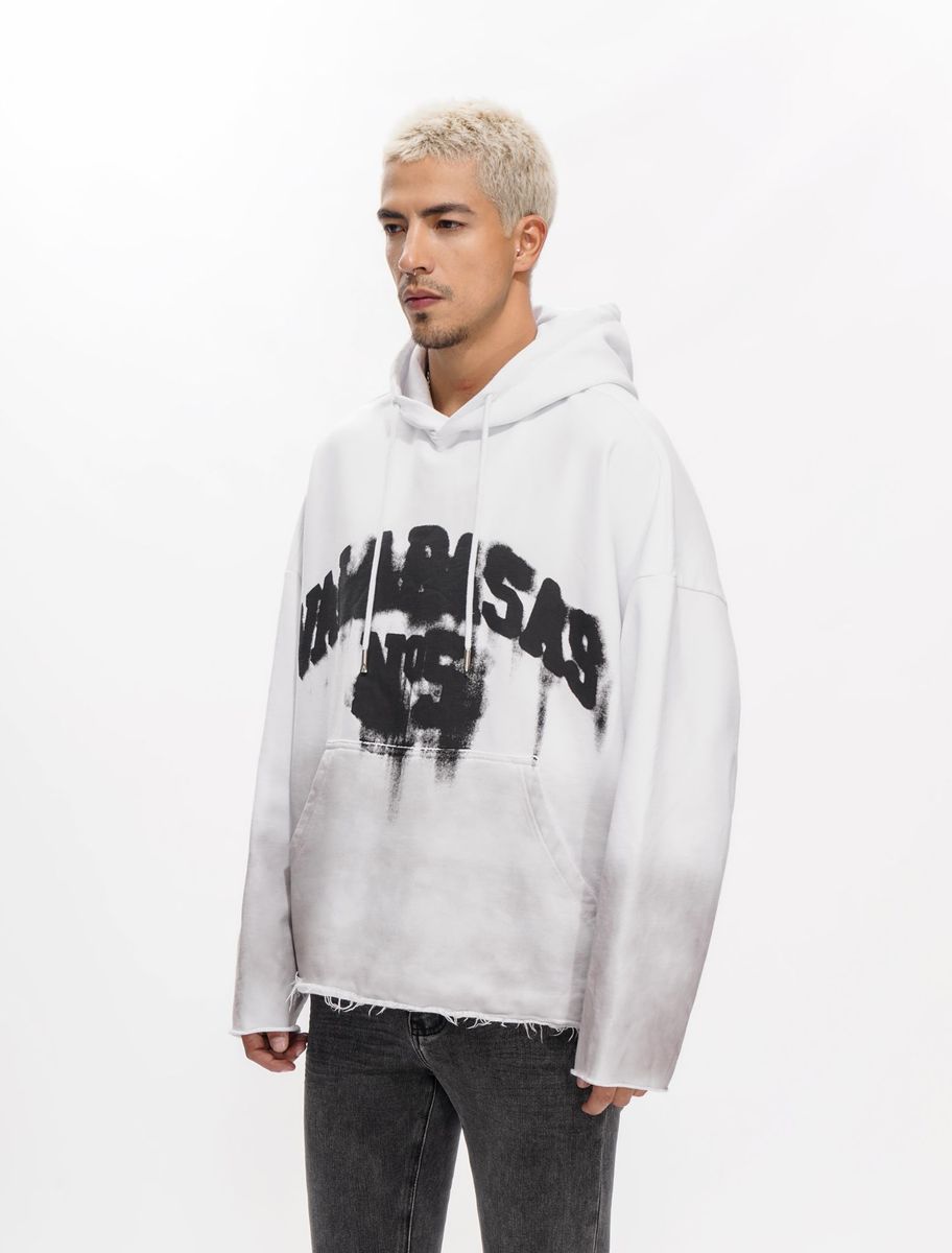 Valabasas "Fifth" Vintage White Pullover Hoodie