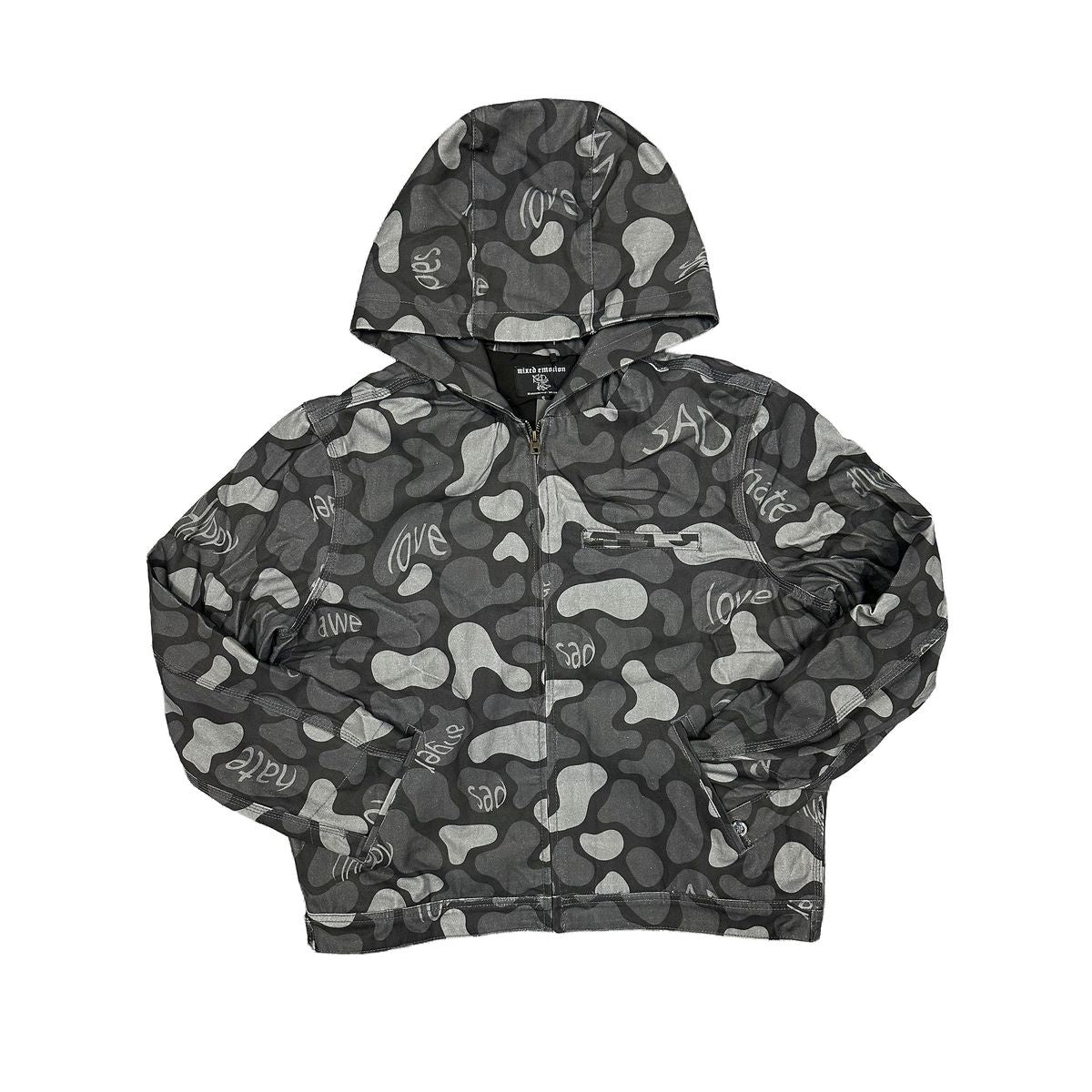 Mixed Emotion "Carpenter" Black Zip Up Jacket
