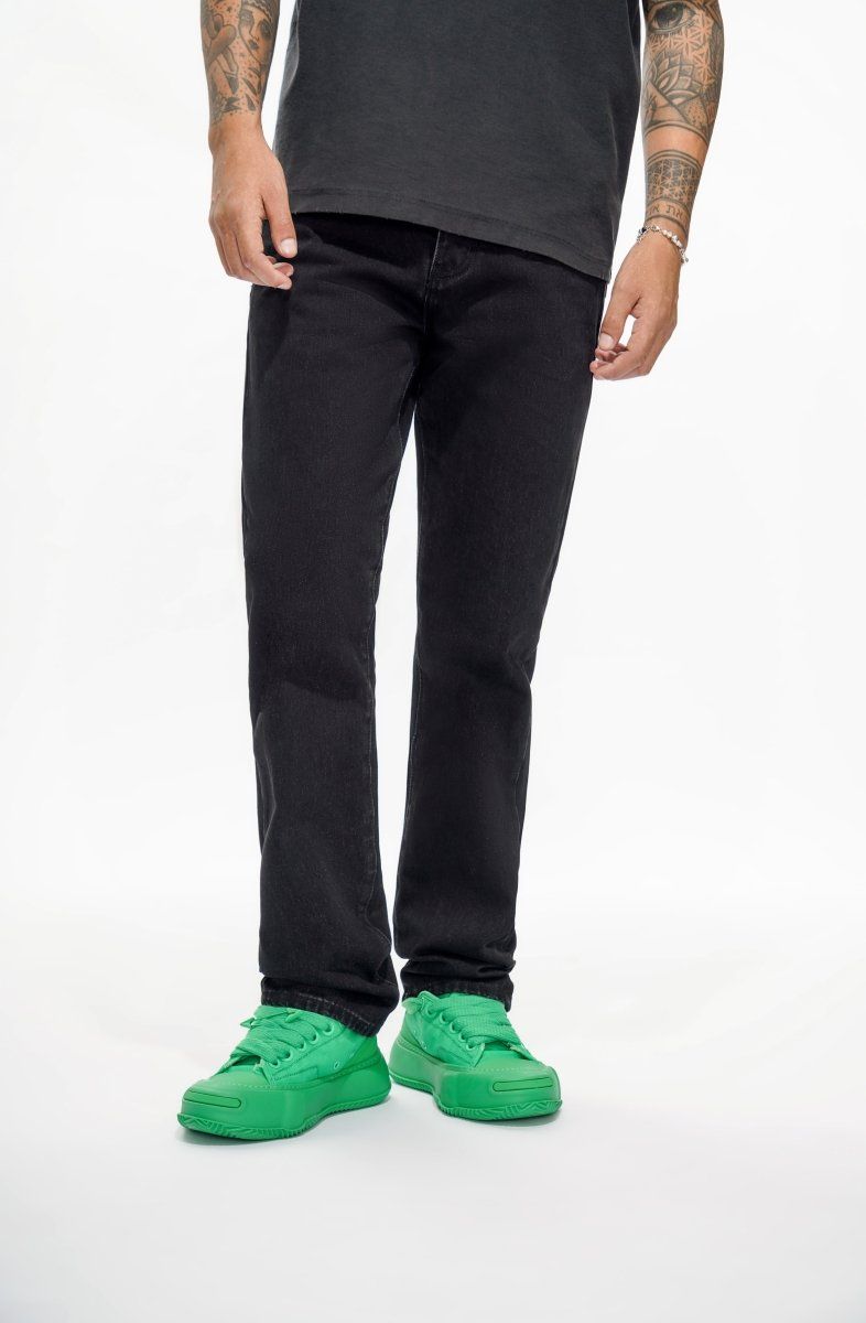 Valabasas Different Straight Fit Black Jeans
