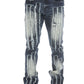 Trendy Stylo LS-02 Blue Washed Stacked Flare Jeans for women