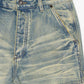 Back view of Valabasas Mr Straight denim jeans emphasizing the back pockets and vintage wash finish