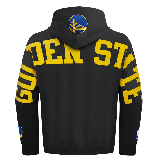 Black Pro Standard Golden State Warriors Wingspan Hoodie with team logo