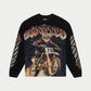 Godspeed Full Throttle Long Sleeve Black Wash showcasing limited edition numbered design with striking art and stone accents