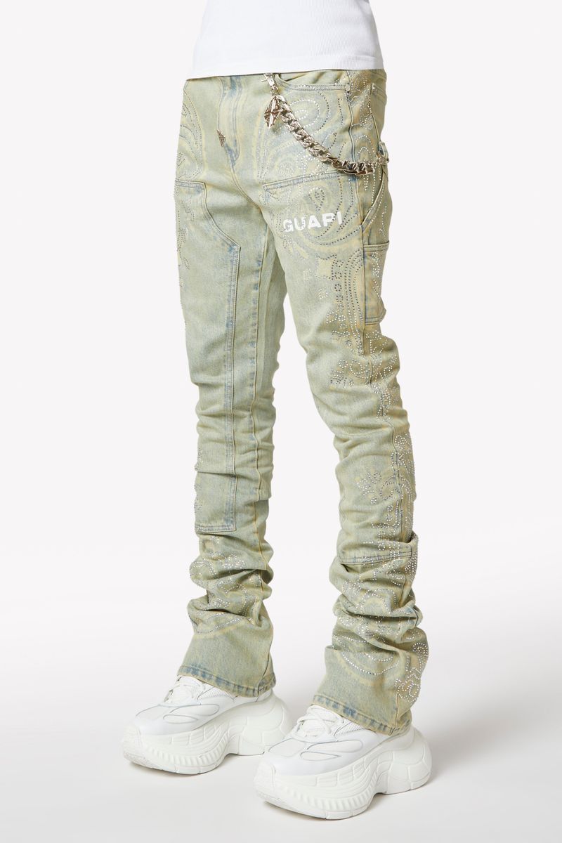 Guapi Vintage Paisley Denim Jeans