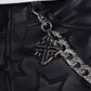 Guapi Obsidian Black Stars Leather Shorts