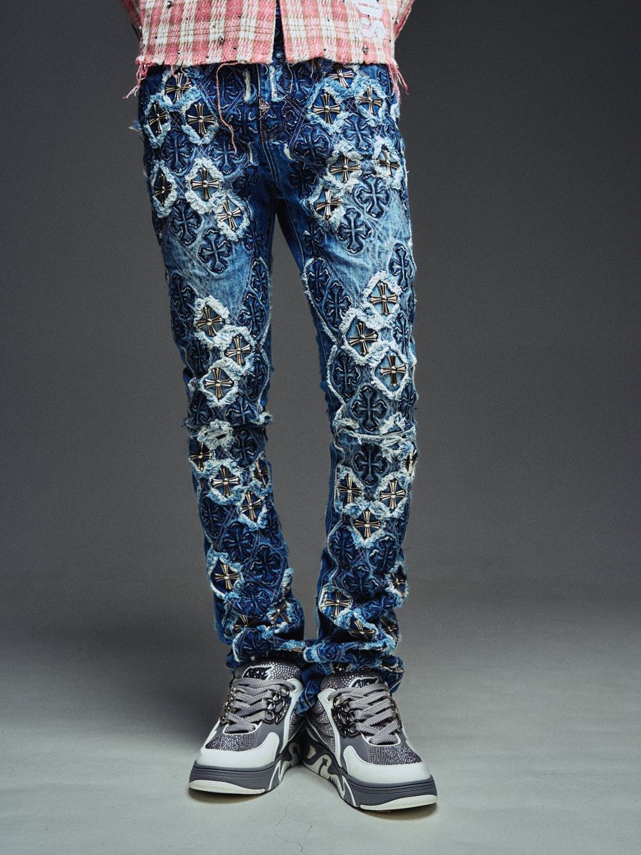 Guapi Vintage Blue Relic Denim Jeans