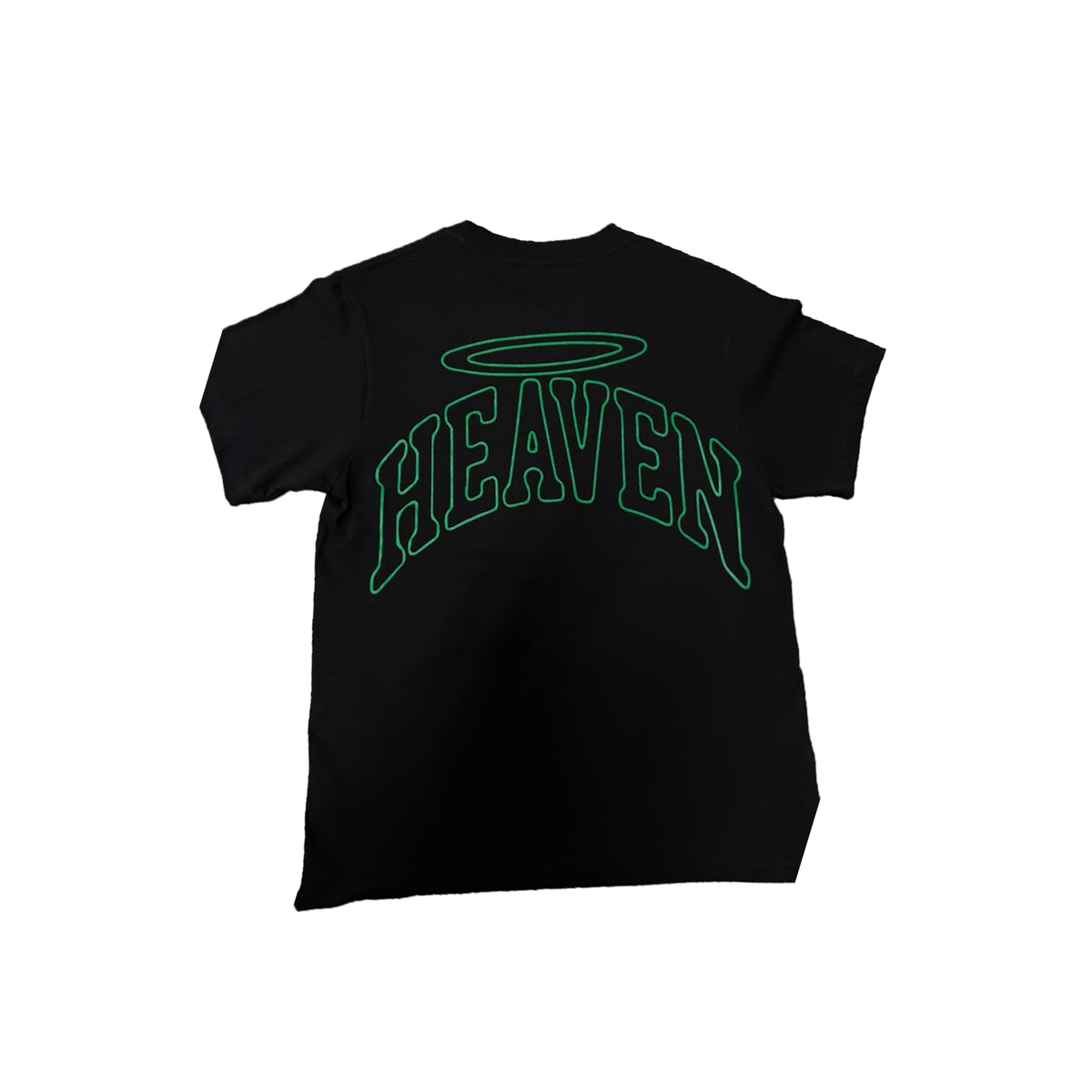 Heaven Virgen De Guadalupe/Arc Logo Tee  - Black/Green