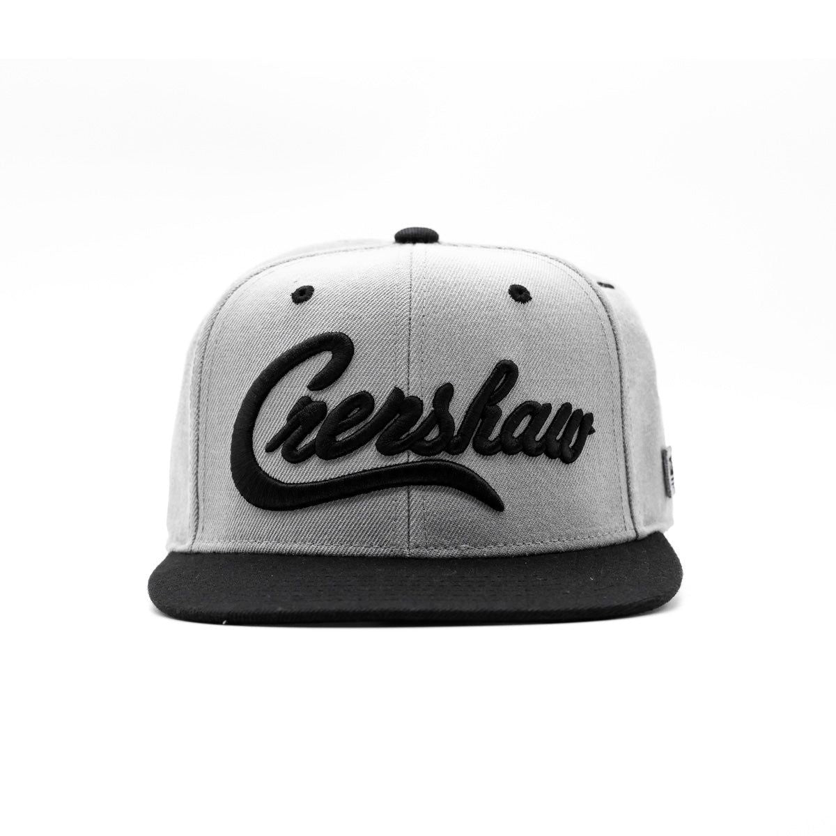 The Marathon Clothing Limited Edition Crenshaw Snapback - Grey/Black - A stylish and high-quality snapback hat with a limited edition design