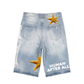 All Human "Kerosene" Shorts - Light Wash