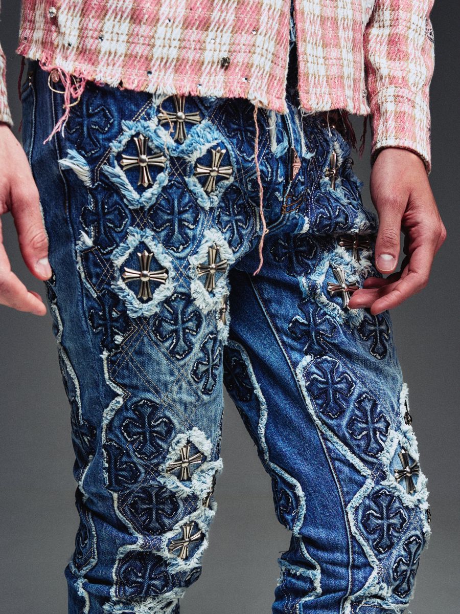 Guapi Vintage Blue Relic Denim Jeans