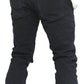 Valabasas Tire Jet Black Stacked Denim Jeans folded display