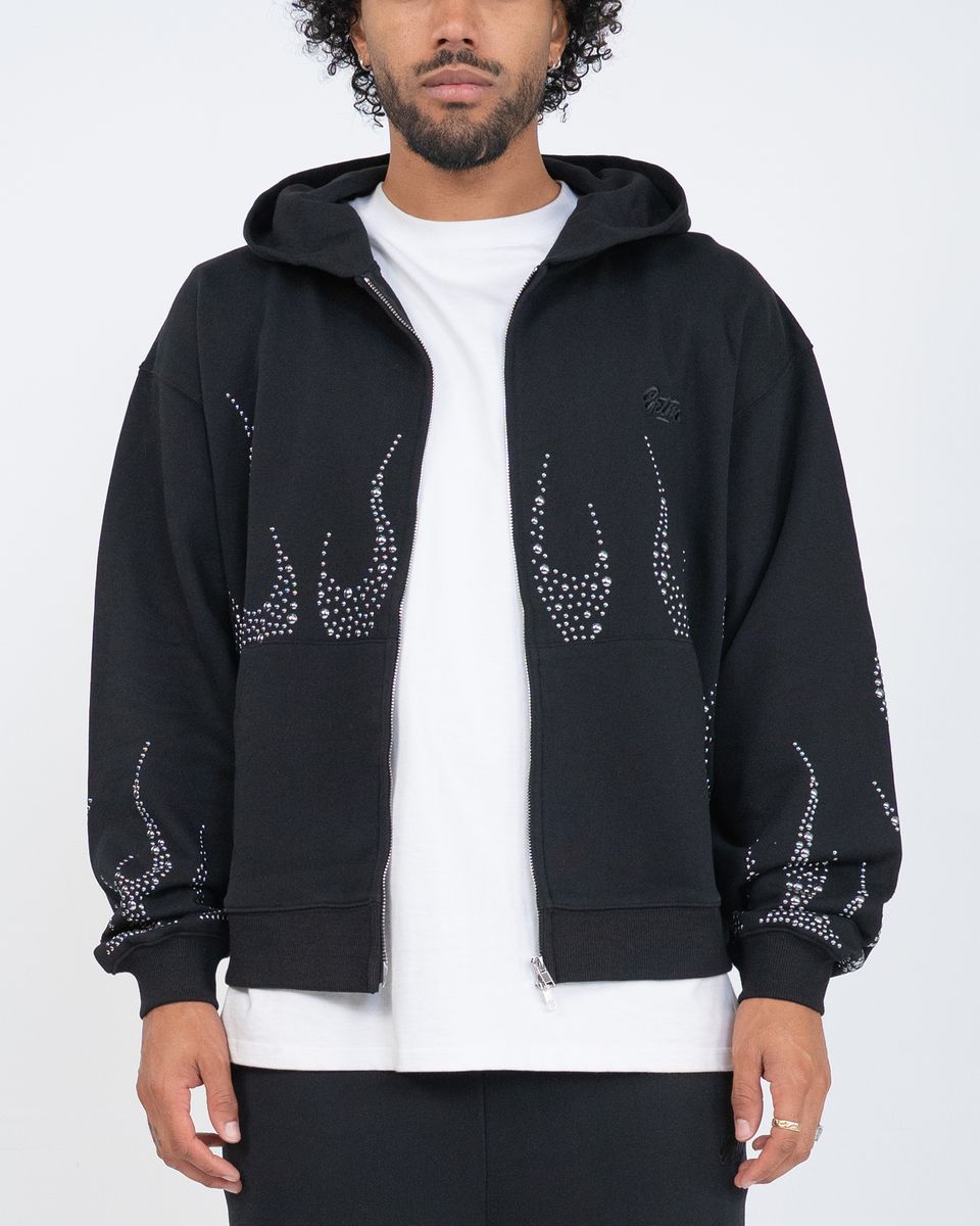 EPTM Metal Flame Zip Up Hoodie - Black (EP12463)
