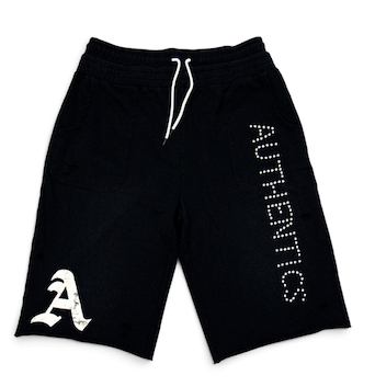 Authentics "Wrong World" 3/4 Shorts - Black